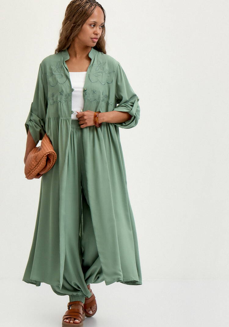 Рубашка с вышивкой на кокетке шир.  750, рис. 15