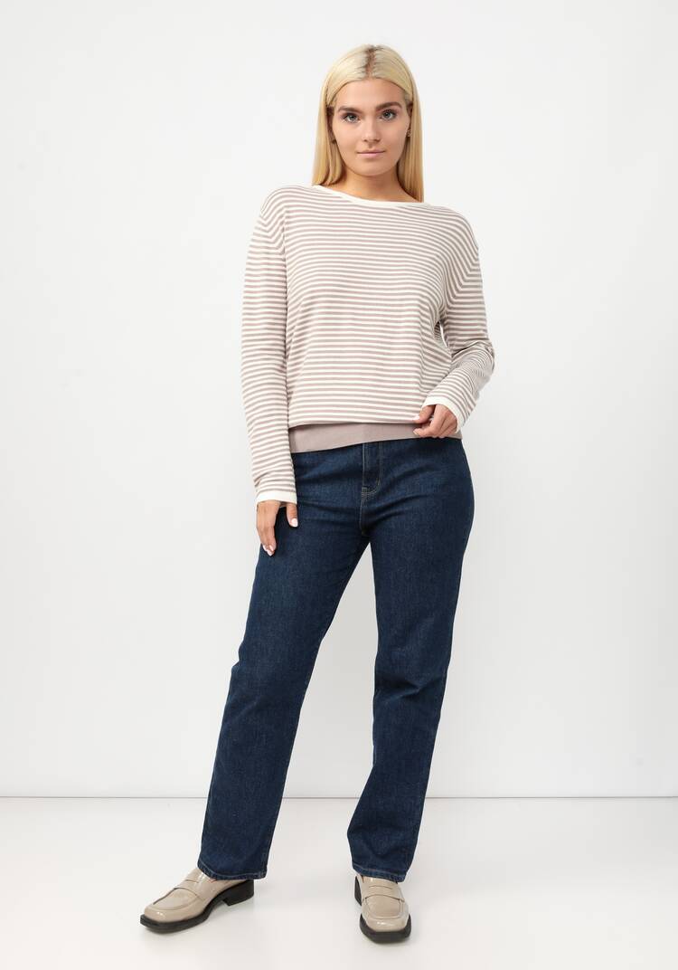 Джемпер вязаный в бретонскую полоску шир.  750, рис. 9