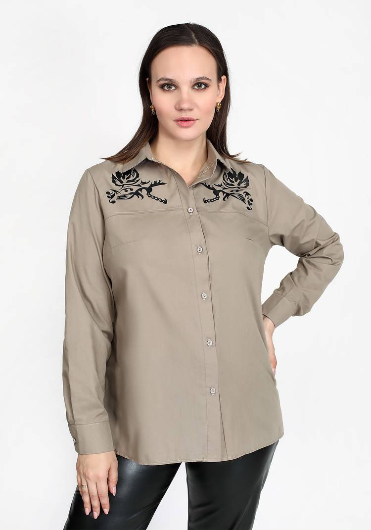 Рубашка Цветочный элемент шир.  750, рис. 12