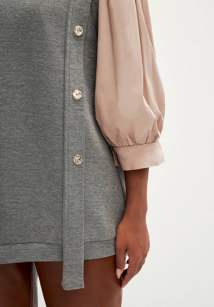 Жилет трикотажный с пуговицами шир.  750, рис. 14