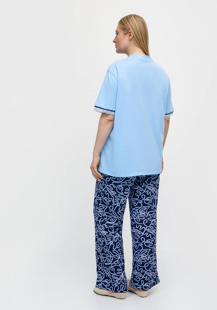 Костюм брючный Нежный рассвет шир.  750, рис. 3