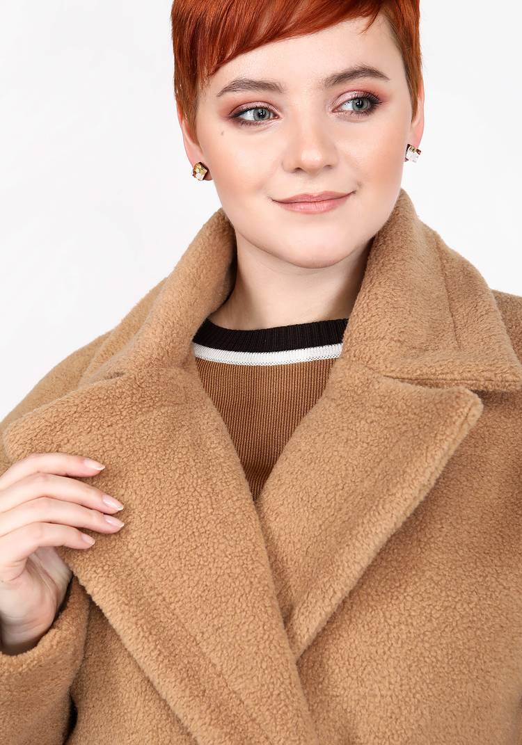 Шуба из эко-меха тедди шир.  750, рис. 4