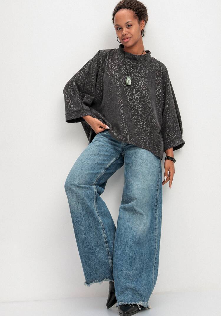 Блуза свободного кроя с рукавом 7/8 шир.  750, рис. 10