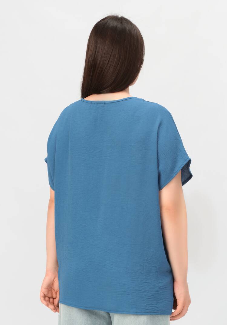 Блуза базовая со спущенной линией плеча шир.  750, рис. 43