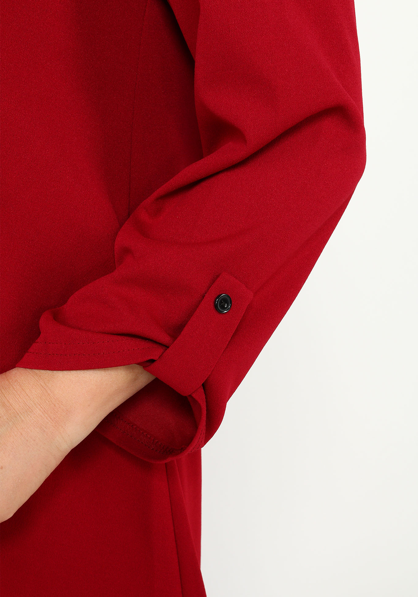 Платье свободное с аппликацией Bianka Modeno, размер 48, цвет красный - фото 5