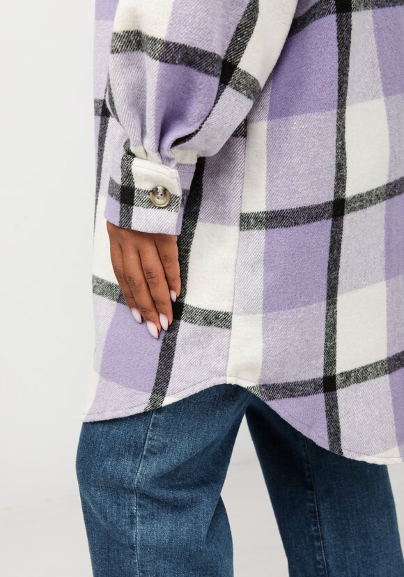 Рубашка удлиненная в клетку Венди шир.  580, рис. 17