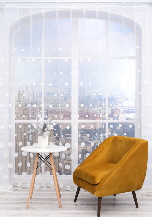 Тюль интерьерный Жемчужный дождь шир.  580, рис. 6