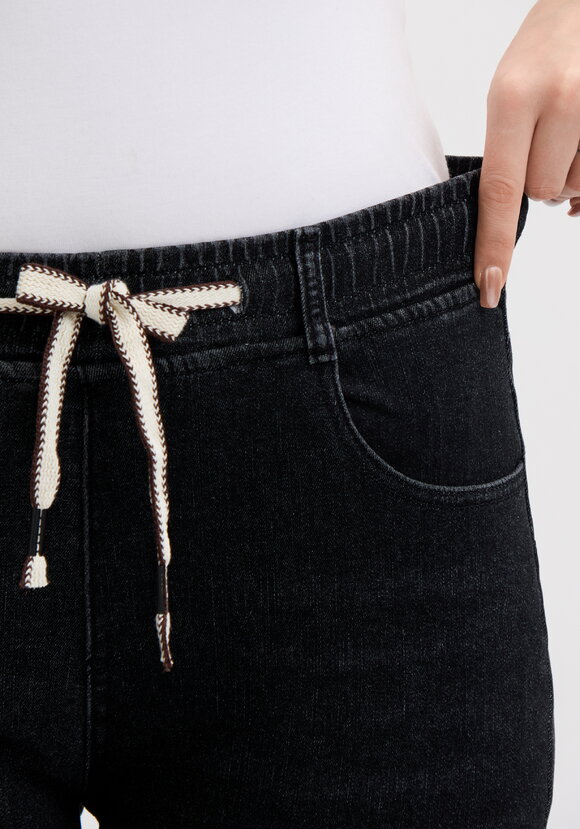 Джинсы утепленные с высокой посадкой шир.  580, рис. 5