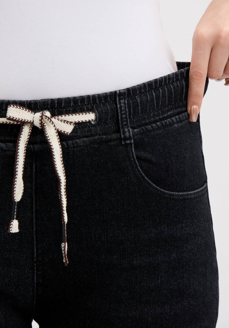 Джинсы утепленные с высокой посадкой шир.  750, рис. 5