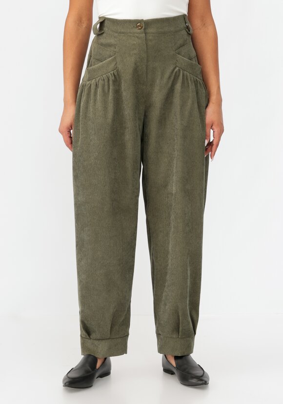 Брюки бананы с манжетами по низу шир.  580, рис. 4