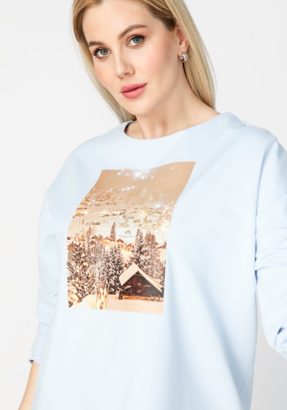 Лонгслив с термоаппликацией шир.  580, рис. 8