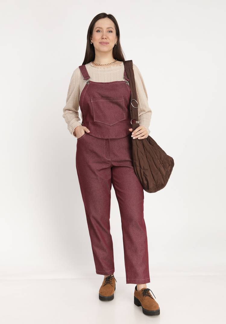 Комбинезон-трансформер джинсовый с карманами шир.  750, рис. 3