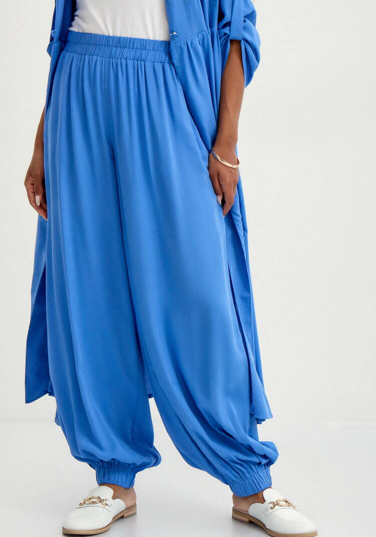 Брюки широкие с карманами на резинке по низу шир.  750, рис. 18