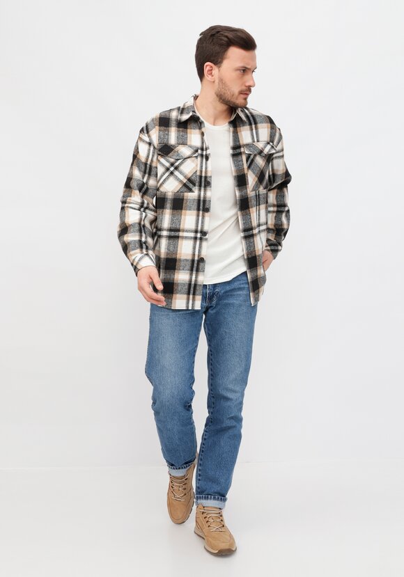 Рубашка хлопковая в клетку шир.  580, рис. 9