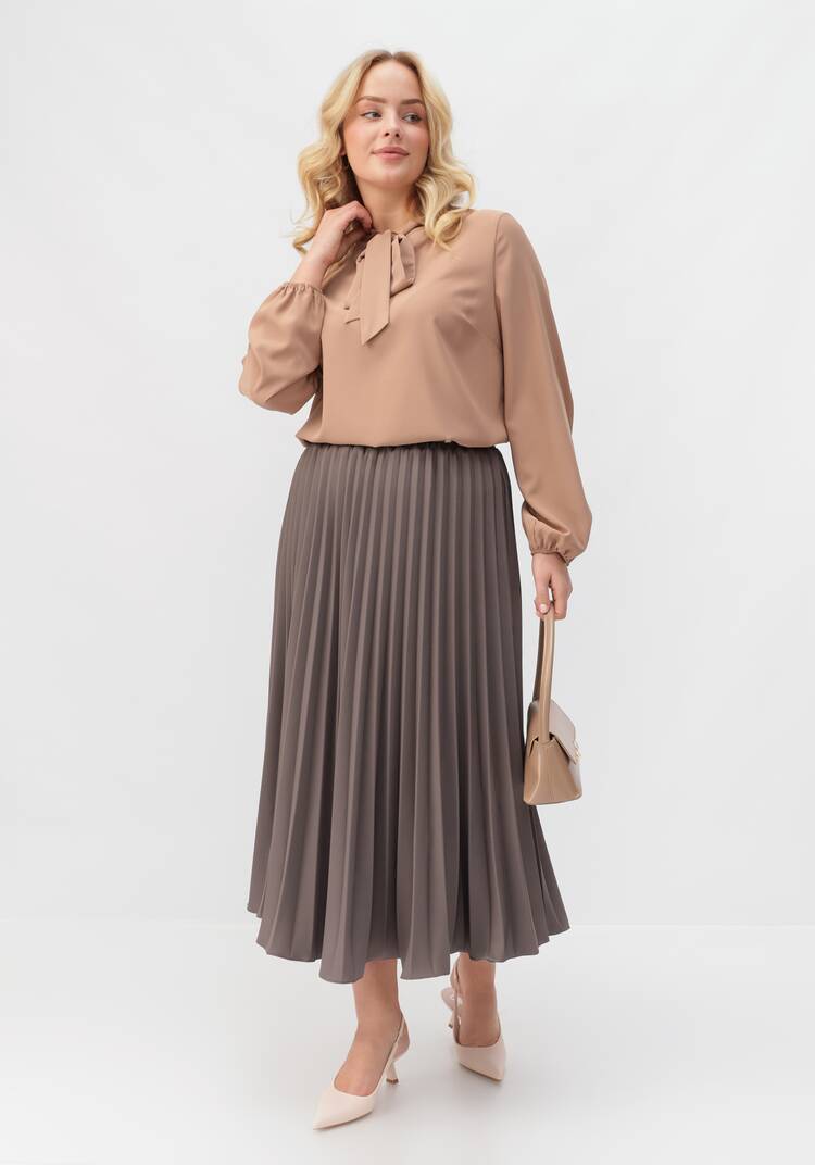 Юбка-миди гофре шир.  750, рис. 8