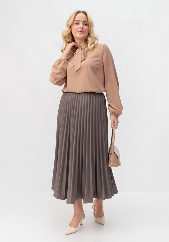 Юбка-миди гофре шир.  580, рис. 8