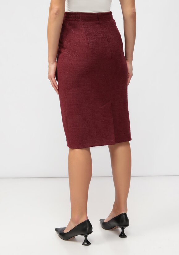 Юбка классика с резинкой на поясе и шлицей шир.  580, рис. 3