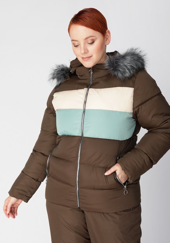 Костюм горнолыжный с мехом шир.  580, рис. 17