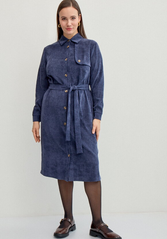 Платье-рубашка шир.  580, рис. 4