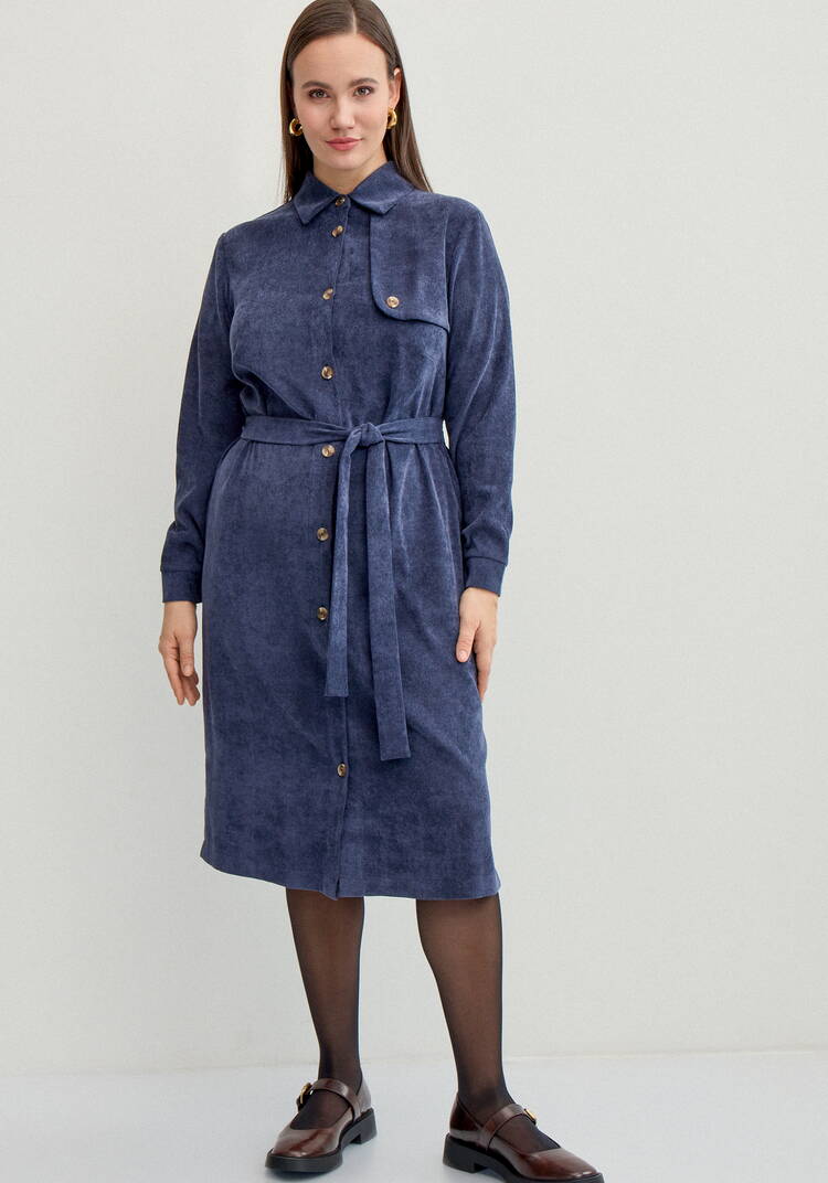 Платье-рубашка шир.  750, рис. 4