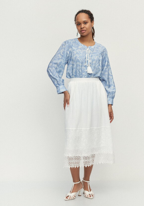 Юбка с кружевом Мишель шир.  580, рис. 7