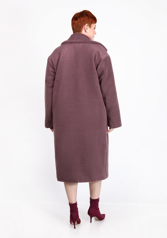 Шуба из эко-меха тедди шир.  580, рис. 14