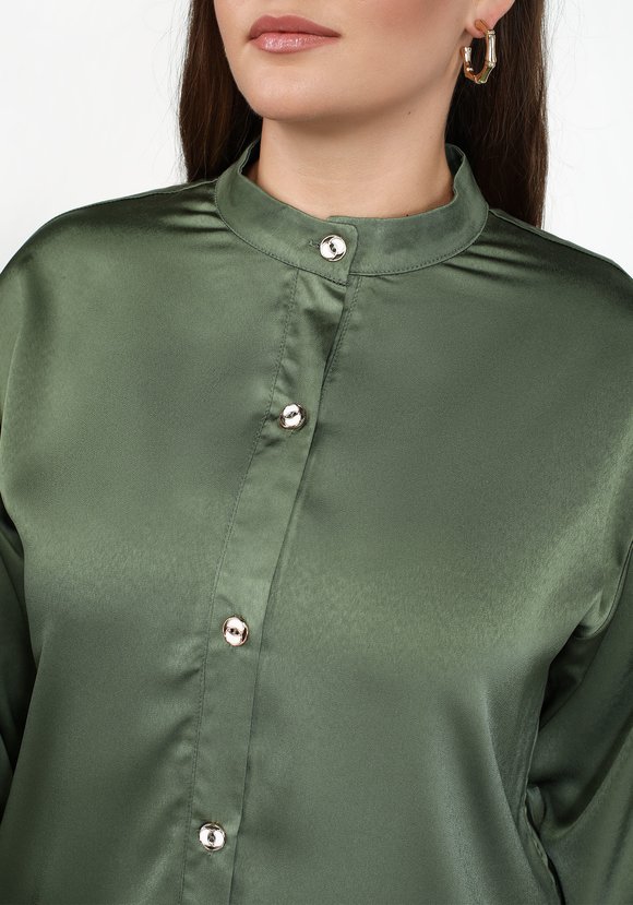 Блуза на пуговицах с широким манжетом шир.  580, рис. 14