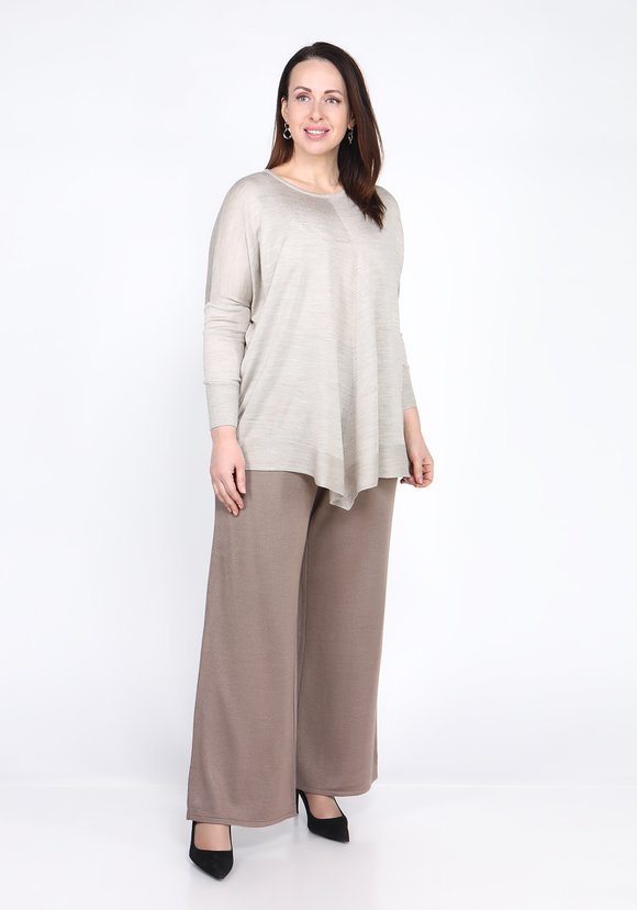 Туника тонкой вязки с ассиметричным низом шир.  580, рис. 7