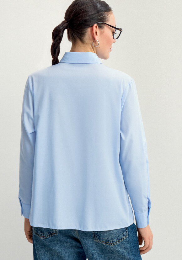 Блуза с имитацией жилетки свободного кроя шир.  580, рис. 3