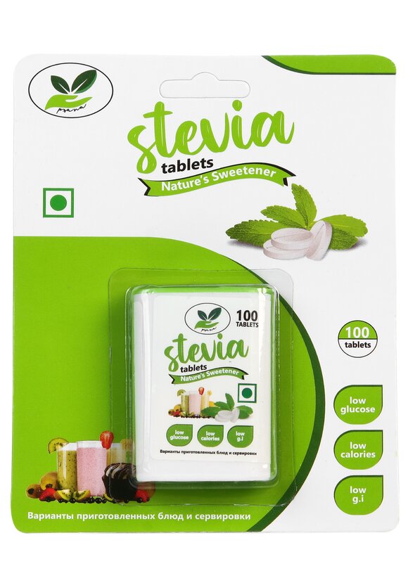 Подсластитель стевия в таблетках, 100 шт. шир.  580, рис. 1