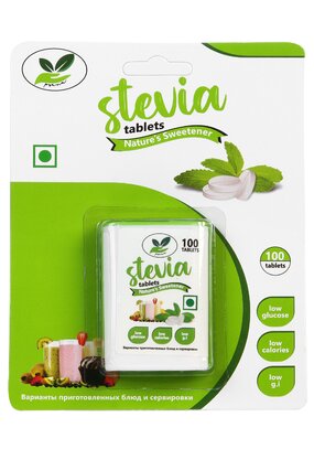 Подсластитель стевия в таблетках, 100 шт.
