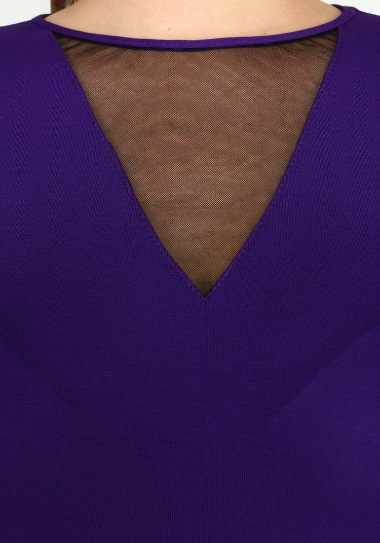 Блуза с длинным рукавом и вставкой шир.  750, рис. 20