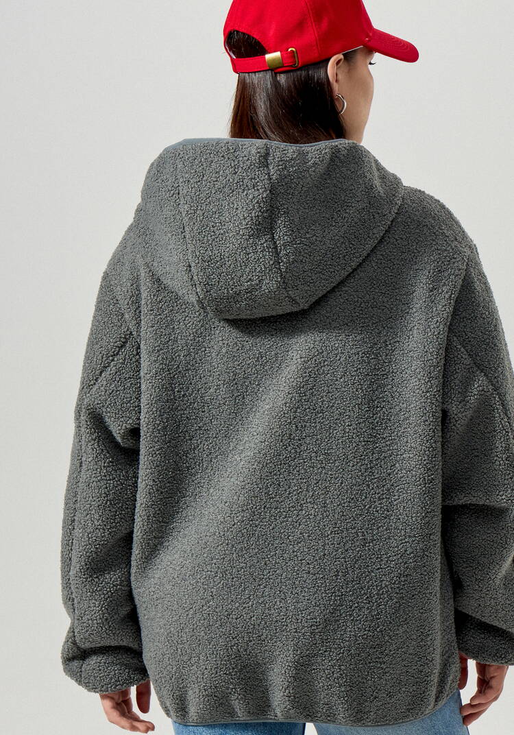 Куртка в стиле тедди с капюшоном шир.  750, рис. 4