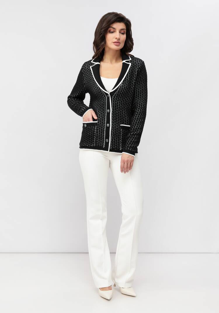 Пиджак с воротником и накладными карманами шир.  750, рис. 17