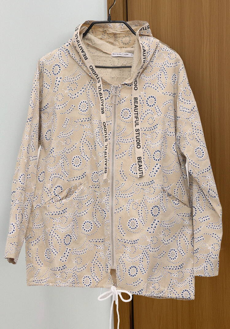 Ветровка с цветочным принтом Resale шир.  750, рис. 1
